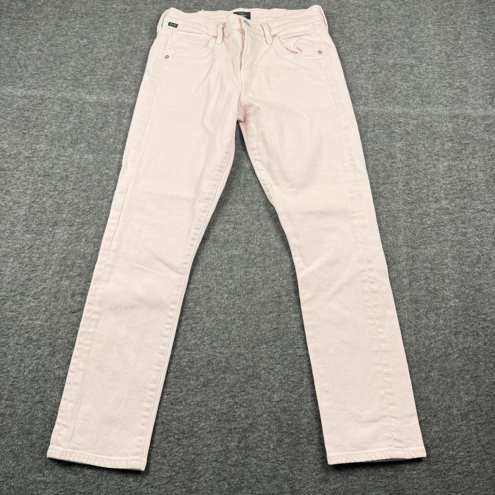Citizens Of Humanity Jeans Womens 25 Pink Elsa Mid Rise Slim Fit Crop C of H‎